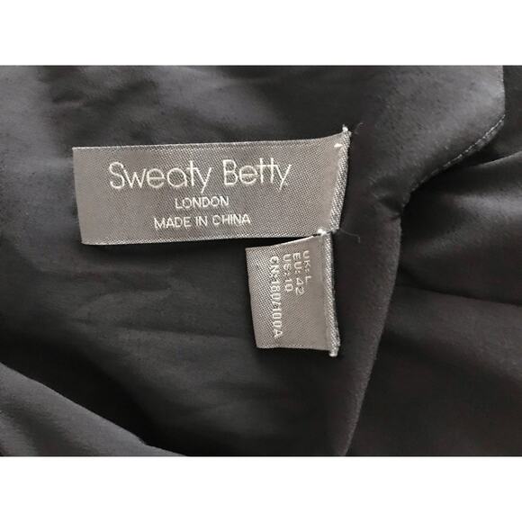 sweaty betty black karma drawstring halter jumpsuit - SIZE 10 - Picture 9 of 10